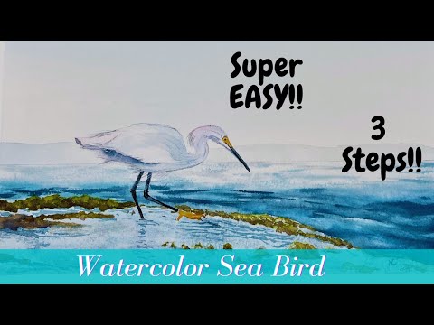 Watercolor Sea Bird