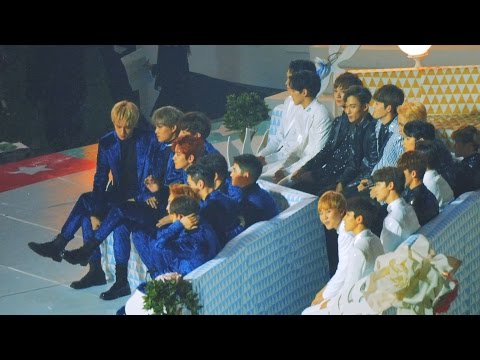 [4k Fancam/직캠]161119 EXO (엑소),SEVENTEEN (세븐틴) 대기 @멜론 뮤직 어워드 mma
