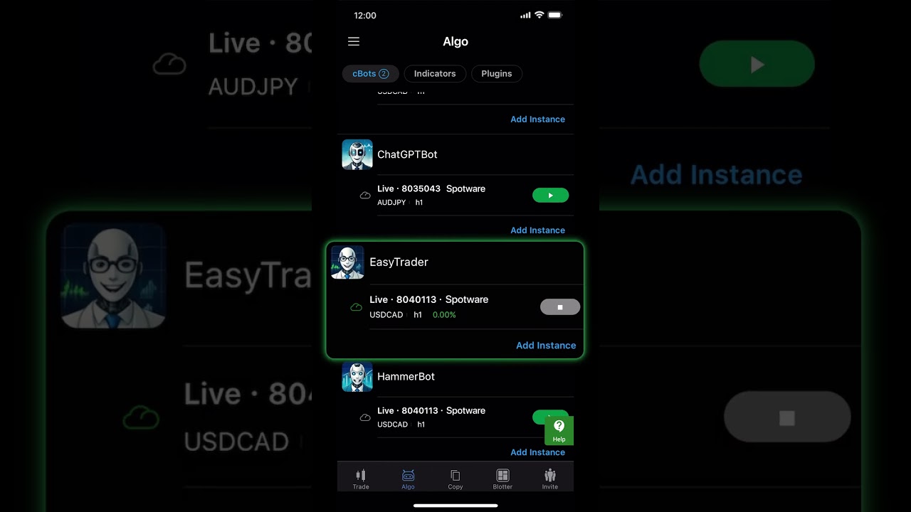 Try free algo hosting and cloud execution for cBots in cTrader 5.0