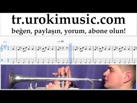 Trompet dersleri J. Balvin, Willy William - Mi Gente Notalar Eğitim Bölüm#2 um-i723