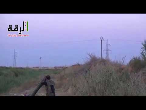 استهداف  قوات النظام بقذائف الهاون من قبل لواء ثوار الرقة في الفرقة 17 في محافظة الرقة