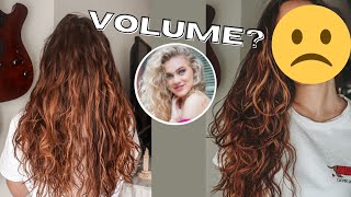 Trying India Batson's Wavy Hair Routine // Will I get the same volume she gets??