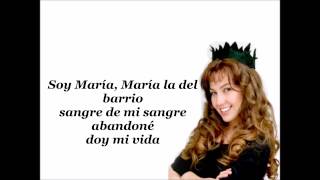 Thalia-Maria La Del Barrio (lyrics)
