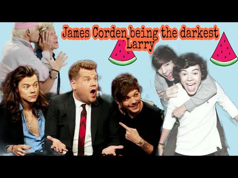 James Corden being the darkest Larry ft. Liam and Niall || Larry Stylinson || Harry and Louis
