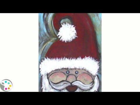 How To Paint Santa Claus -- Step by Step using Acrylics