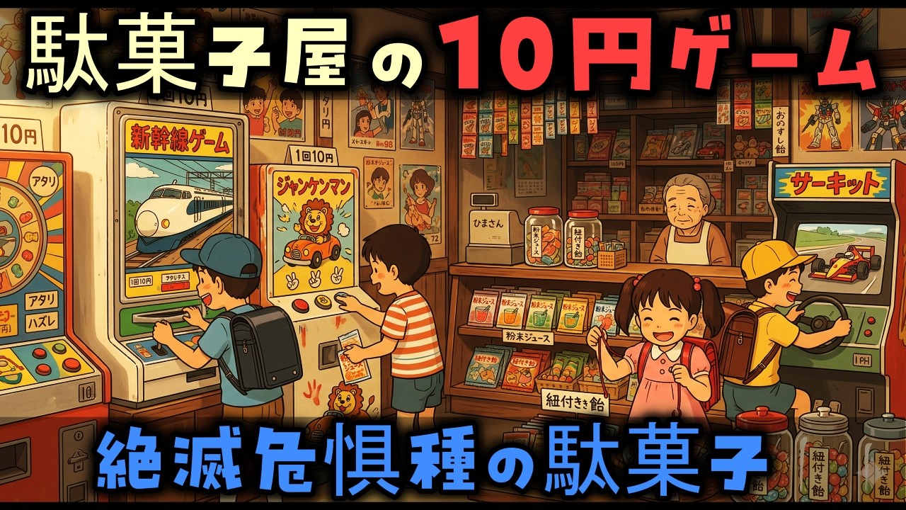 【ゆっくり解説】昭和40年代生まれが思い出す「駄菓子屋の10円ゲームと絶滅危惧種の駄菓子」