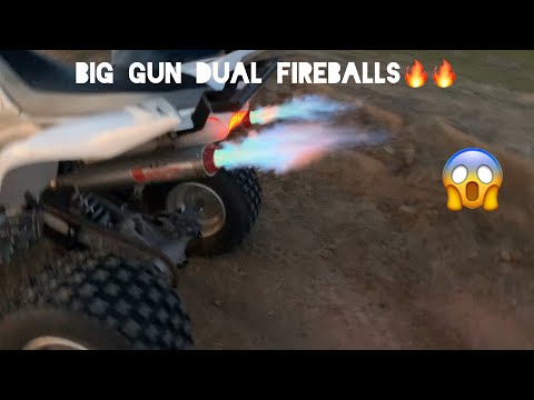 Installing Big Gun Dual Exhaust On a 2007 Yamaha Raptor 700