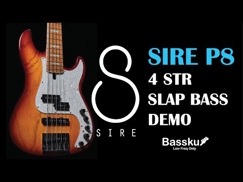 SIRE Bass P8 Ash Body 4 String Slap Bass