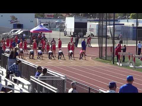 FSB 100m Heat 3 vs Marina 4-12-18 - Los Alamitos Boys