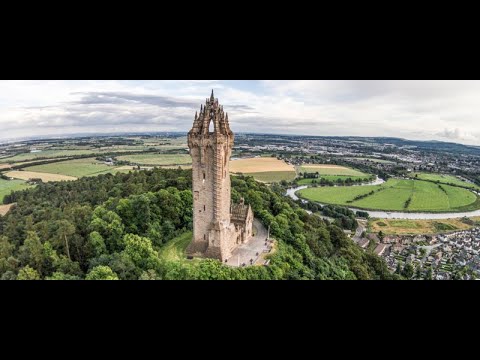 Wallace Monument On Abbey Craig On History Visit Near Stirling Scotland
