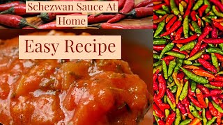 Schezwan Chutney Recipe | Homemade Schezwan Chutney | Schezwan Sauce Recipe in hindi step by step