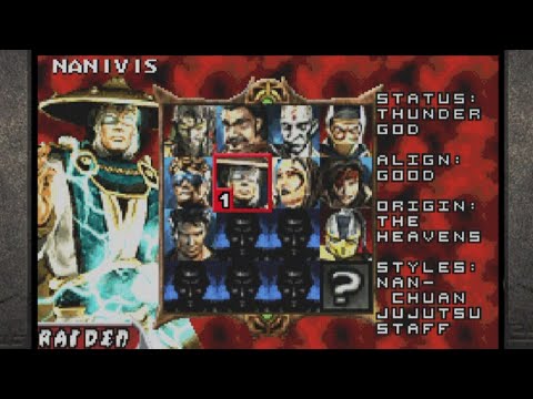 Mortal kombat tournament edition characters