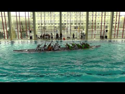 5. Hallescher Drachenboot Indoorcup - Rennen 02 - PROOST vs. Strandpiraten aus Gera
