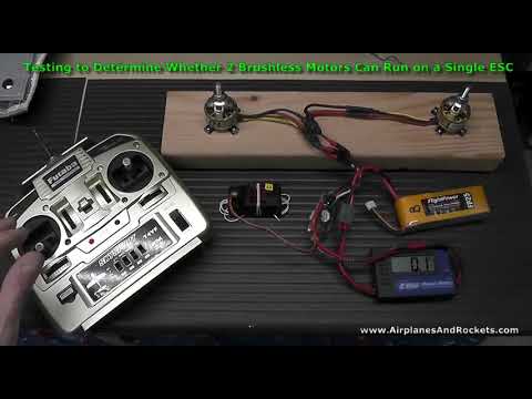 Testing to Determine Whether Two Brushless Motors Will Run on a Single ESC