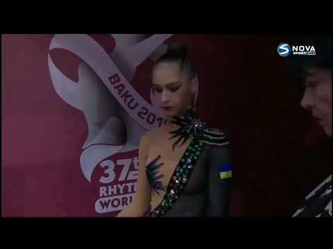 Vlada Nikolchenko Ribbon Final World RG Championships Baku 2019