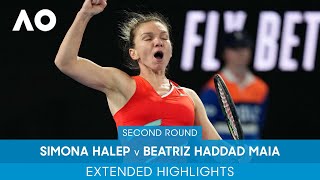 Simona Halep v Beatriz Haddad Maia Highlights (2R) | Australian Open 2022