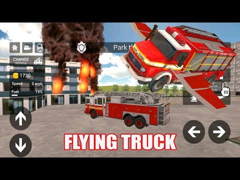 Flying Fire Fighter Truck - Fire Truck Transformation 2021 - Android IOS Gameplay