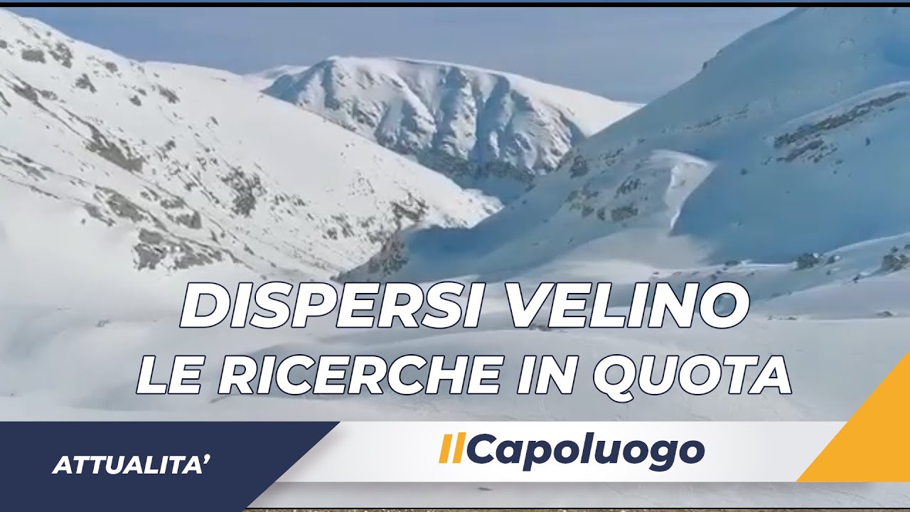 Velino, le ricerche in quota: soccorritori di fronte a un muro di neve