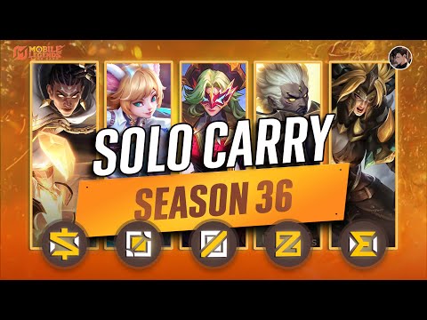 BEST SOLO CARRY Heroes for Every ROLE – Updated SEASON 36 + Solo Rank Tips