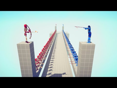 50x SKELETON ARCHERS vs 50x EVERY RANGED UNIT Part 2 | TABS - Totally Accurate Battle Simulator