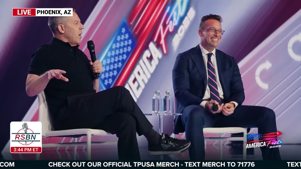 WATCH: Greg Gutfeld & Benny Johnson speak at TPUSA's AmericaFest Conference Day Three. - 12/20/2025