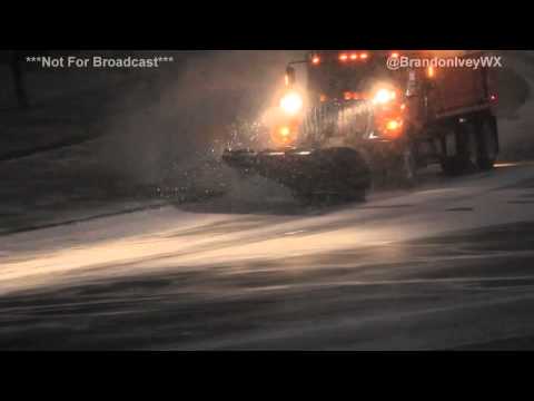 New Year's Day Blowing Snow in Wichita, Kansas