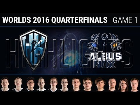 H2K vs Albus Nox Luna Game 1 Highlights, S6 Worlds 2016 Quarter final, H2K vs ANX G1