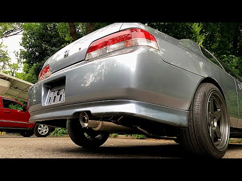Honda prelude Invidia N1 cat back exhaust sound #shorts