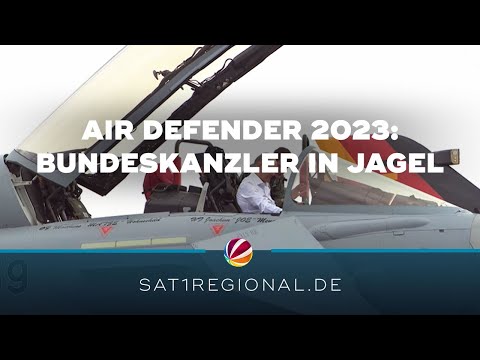 Air Defender 2023: Bundeskanzler Scholz besucht Fliegerhorst in Jagel