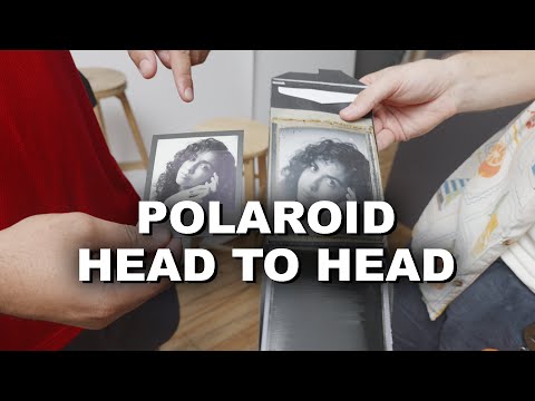 OLD Polaroid VS NEW POLAROID! monochrome vs type 55 using the Zhiyun Molus G300 studio light