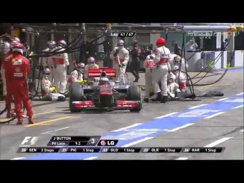 2.31 SECONDS Jenson Button - McLaren Mercedes Pit Stop World Record HD