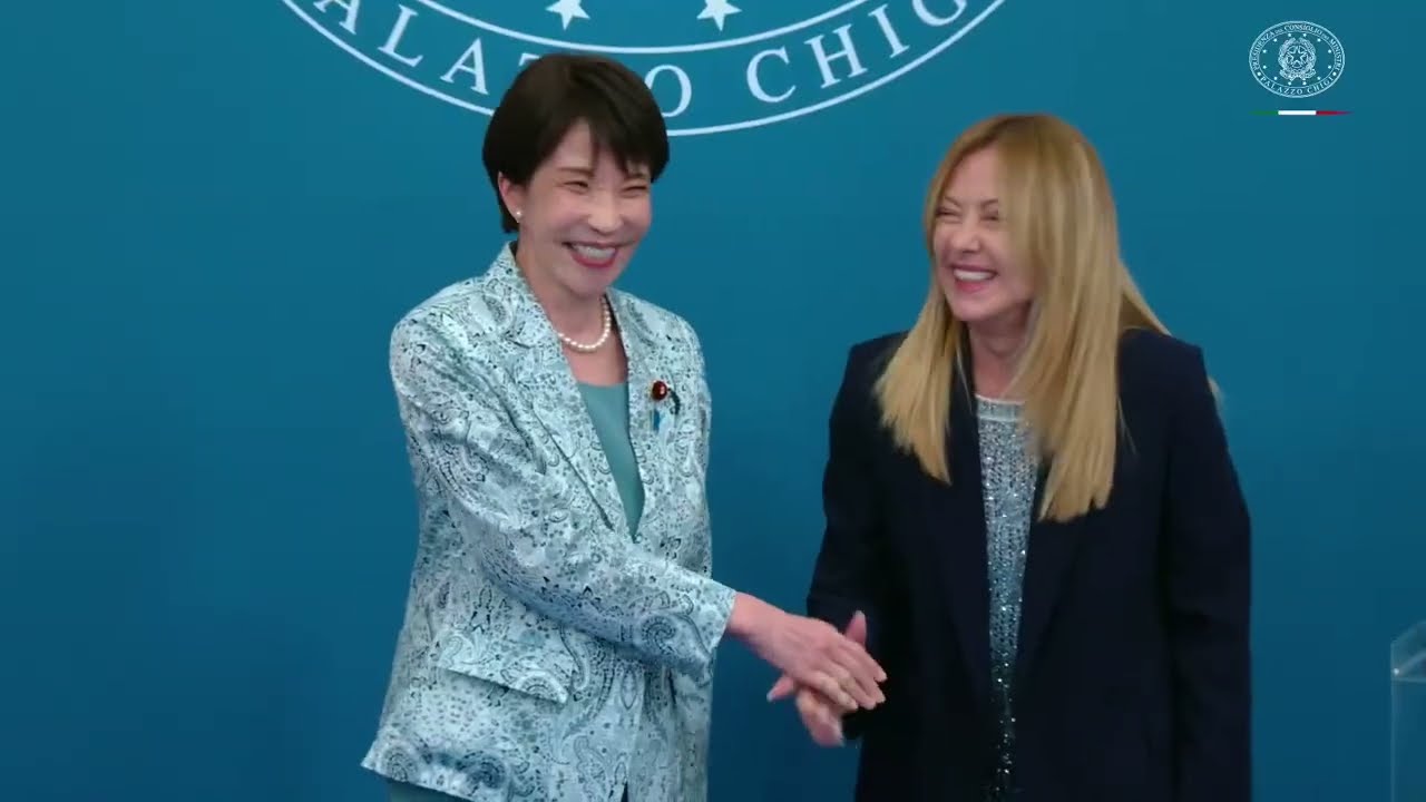 🔴 ULTIM'ORA - DICHIARAZIONI DI GIORGIA MELONI E DELLALA PREMIER GIAPPONESE SANAE TAKAICHI