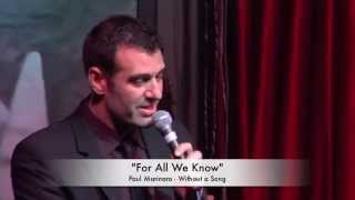 For All We Know -  Paul Marinaro LIVE @ The Jazz Showcase