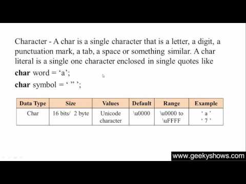 20 Data Types in Java Programming Hindi