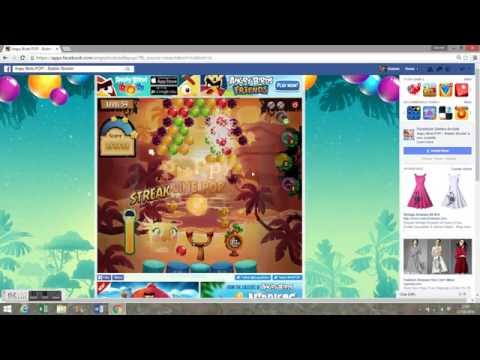 Angry Birds POP! on Facebook - Level 54 Walkthrough