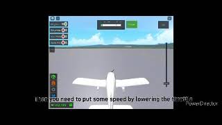 How to fly a plane in roblox airplane simulator ( MOBILE TUTORIAL)