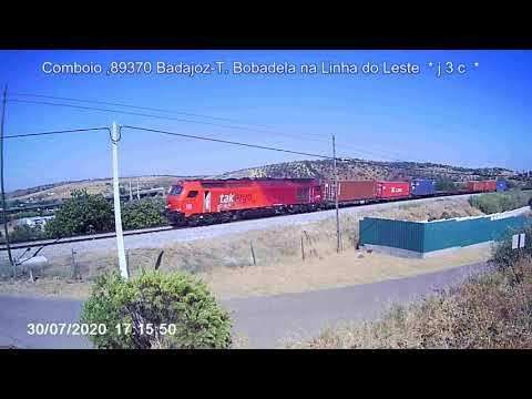 Comboio , 89370 Badajoz T  Bobadela na Linha do Leste em 30 07 2020