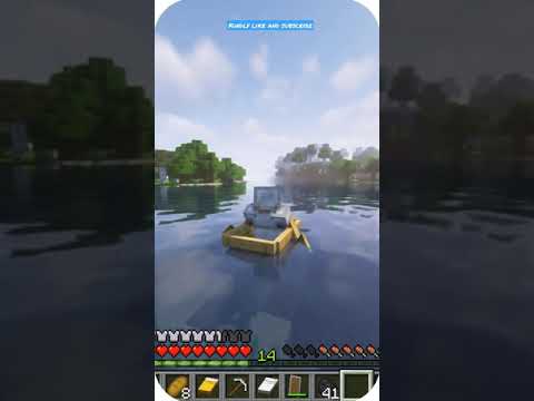 Minecraft Boating Chill & Relax Manike Mage Hithe #shorts #Shorts #minecraftshorts #minecraft #smp