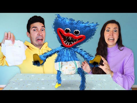 BABYSITTER FOR LITTLE HUGGY WUGGY BABY FOR 24 HOURS! *We are parents of Huggy from Poppy Playtime*