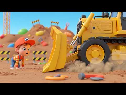 Big Construction Trucks ABC Song for Kids | Alphabet Song, Vehicle Song for Kids & Nursery Rhymes 🚜