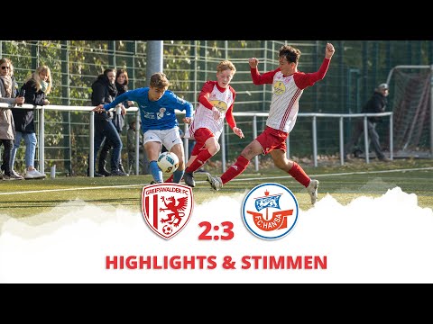 HIGHLIGHTS & STIMMEN | Greifswalder FC U17 - FC Hansa Rostock U16 | Verbandsliga, Saison 2021/2022