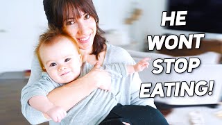 This Baby Won't Stop Eating!