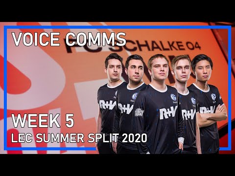 Have you ever seen GodGilius singing? - Schalke 04 LEC Voice Comms Week 5 Summer Split 2020