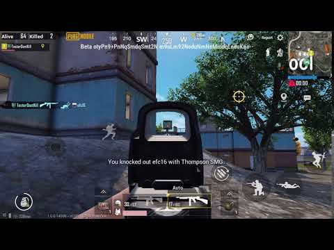 Holographic scope bug in Thompson gun | PUBG mobile | v1.0