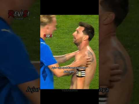 Saat Messi kaget ketemu anaknya Gudjohnsen 😅
