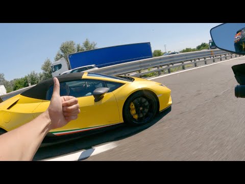Lambo v Itálii 🇮🇹 BUSTED v Německu 🇩🇪 MotoRoadTrip1 ☝🏻 2/2
