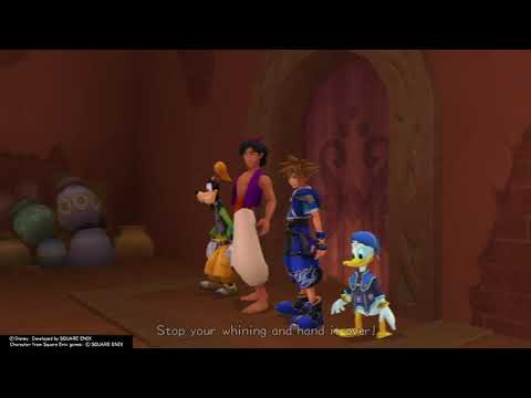 Kingdom Hearts II Final Mix (PS4) Cutscene #213 - Pete argues with The Peddler over the Lamp