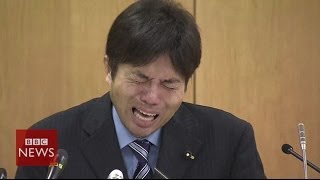 Crying Japanese politician Ryutaro Nonomura is an 