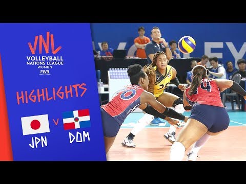 JAPAN vs. DOMINICAN REPUBLIC - Highlights Women | Week 5 | Volleyball Nations League 2019