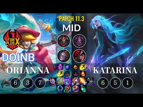FPX Doinb Orianna vs Katarina Mid - KR Patch 11.3